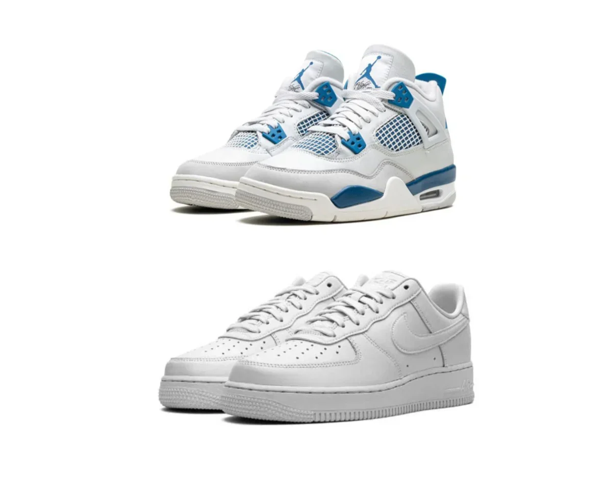Air Jordan 4 “Military Blue” x AirForce 1