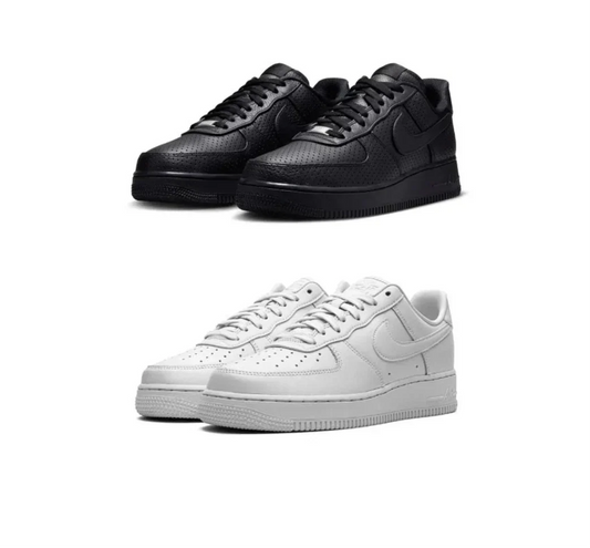 2x AirForce 1s (Black and White)