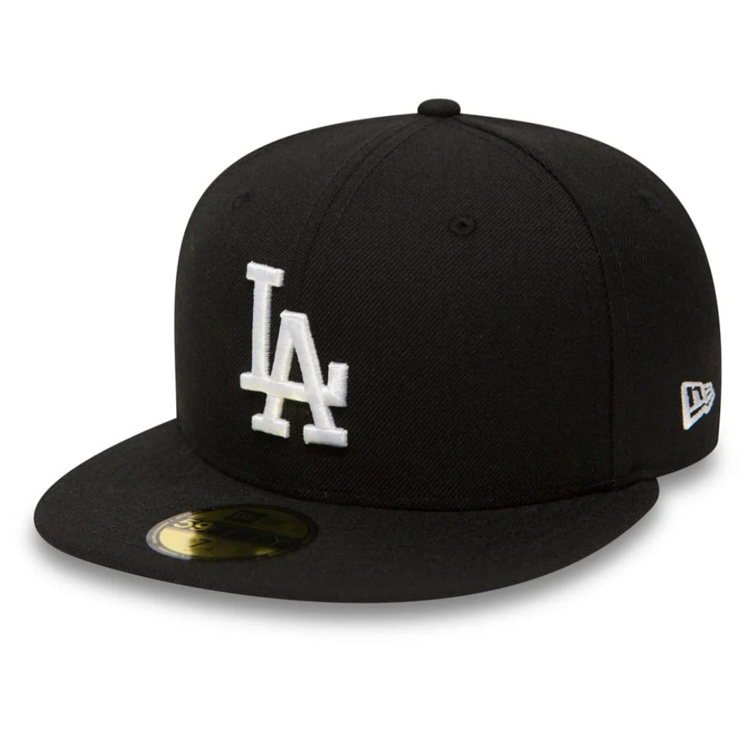 LA Dodgers Black 59FIFTY Fitted Cap