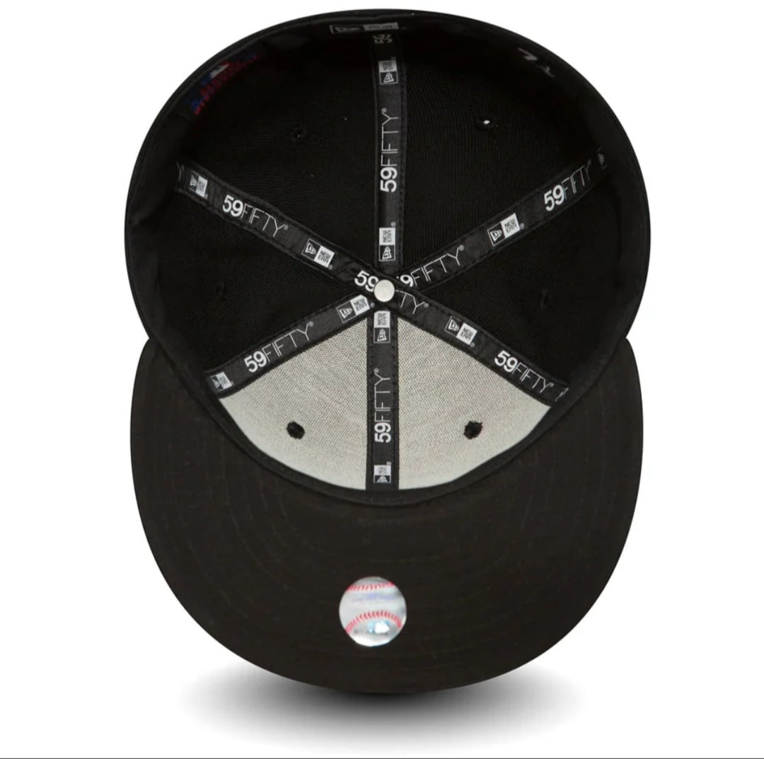 LA Dodgers Black 59FIFTY Fitted Cap